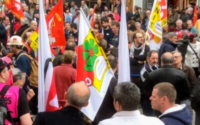 Action à la plateforme courrier de Mâcon et Tournus