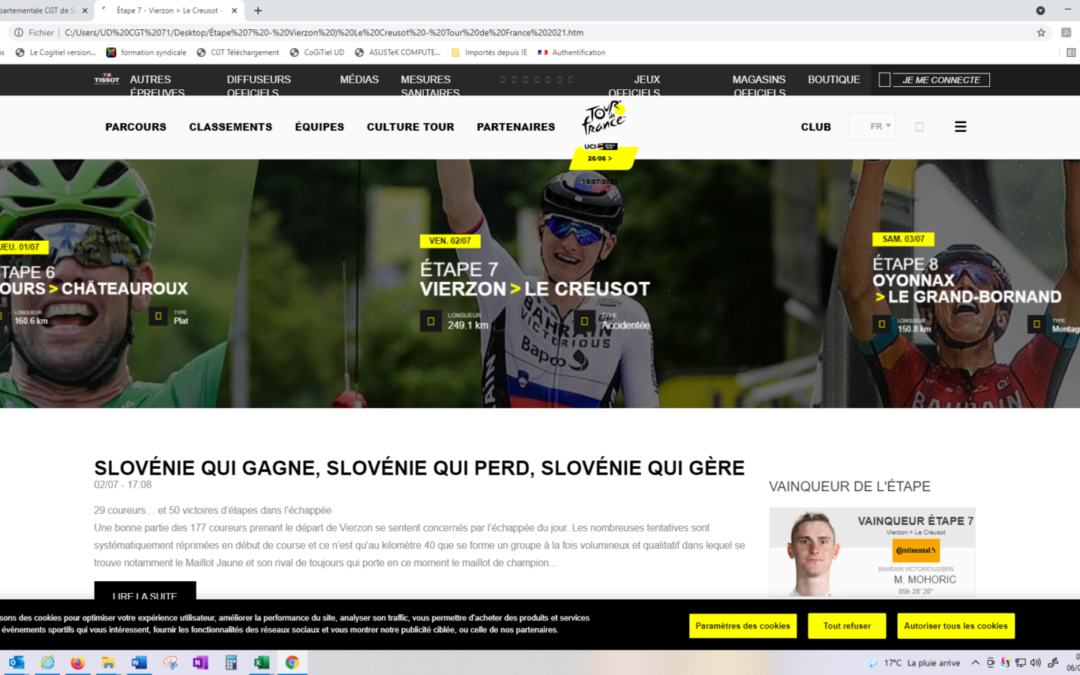Le Tour de France 2021 avec la CGT