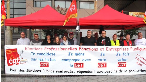 LE CREUSOT : La CGT mobilisée pour la sauvegarde des Services Publics