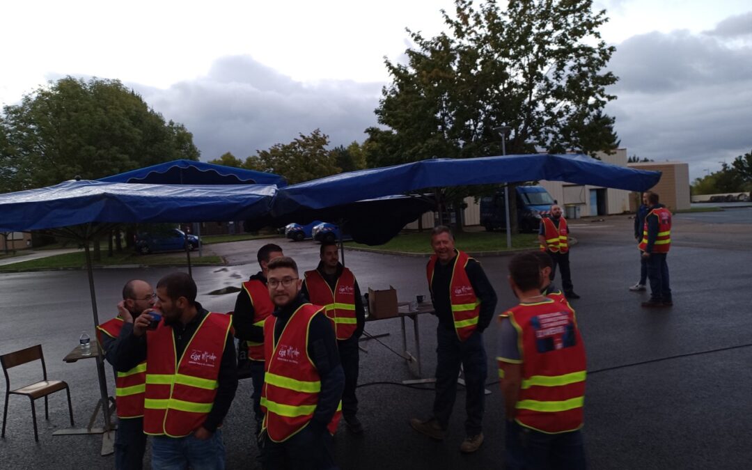 Mouvement de grève au syndicat Cgt Mines Energie 71