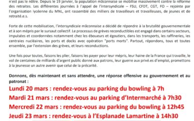 Tract de l’Intersyndicale du Mâconnais