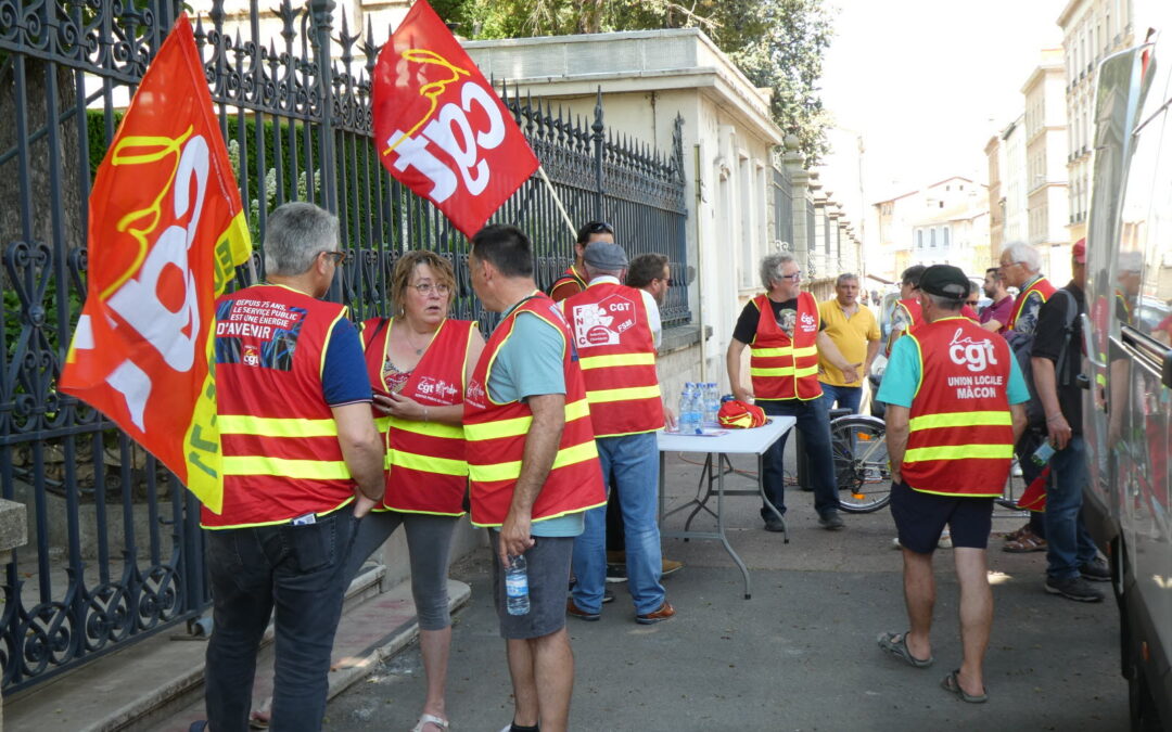 Retour en images sur la journée d’action du 1er juin 2023 à Mâcon contre les discriminations syndicales