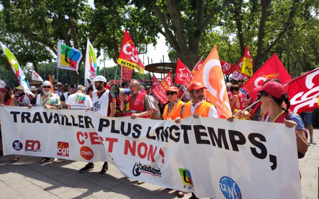 Retour en images sur les manifs du 6 juin 2023