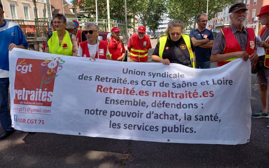 Journée d’action unitaire des retraités du 15 juin 2023
