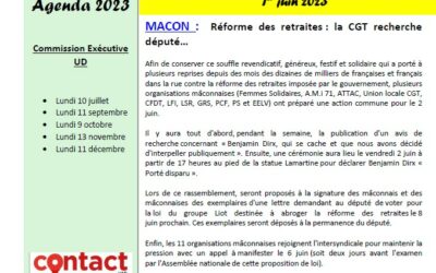 La CGT dans la presse (revue de presse départementale de juin 2023)