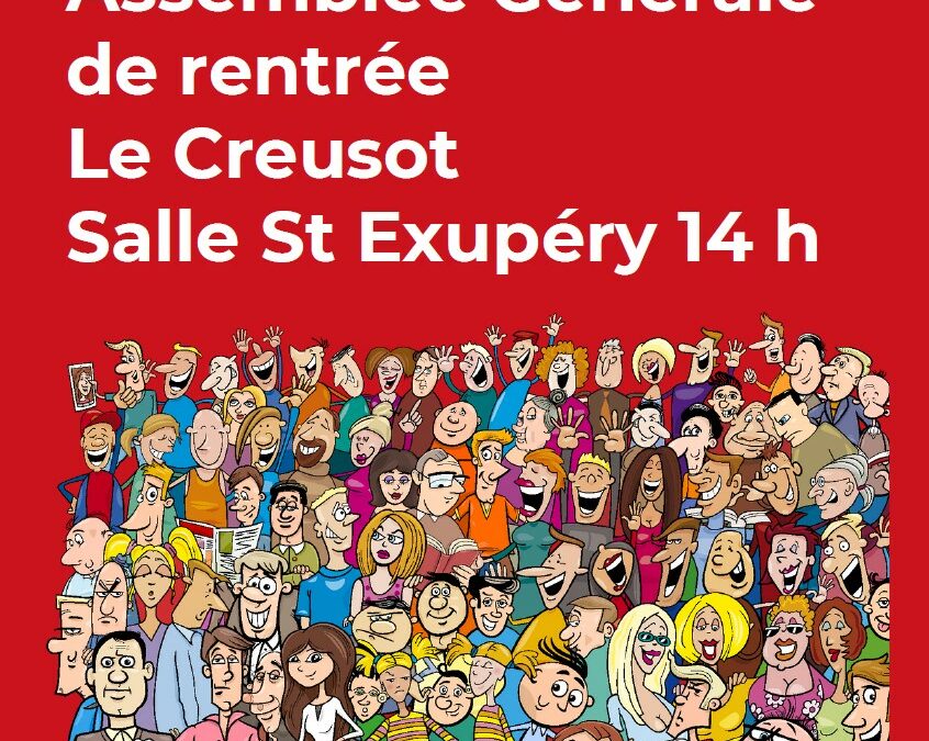 7 septembre 2023 : Assemblée Générale de rentrée de l’Union Départementale CGT 71