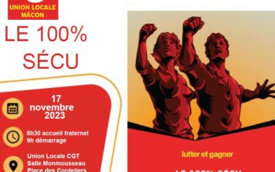 MACON le 17 novembre 2023 : le 100% Sécu, une journée d’étude organisée par l’UL de Mâcon