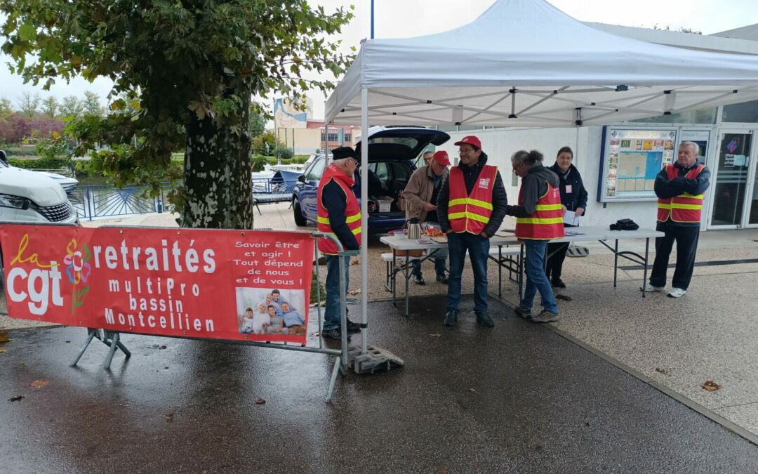 24 octobre 2023 : Mâcon, Montceau, mobilisation des retraités