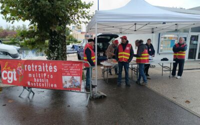 24 octobre 2023 : Mâcon, Montceau, mobilisation des retraités