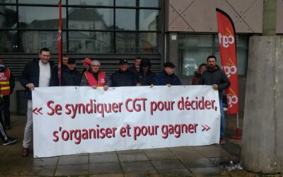 9 novembre 2023, Le Creusot, nouvelle étape de la campagne syndicalisation-renforcement et élections CSE organisée par l’UD CGT 71