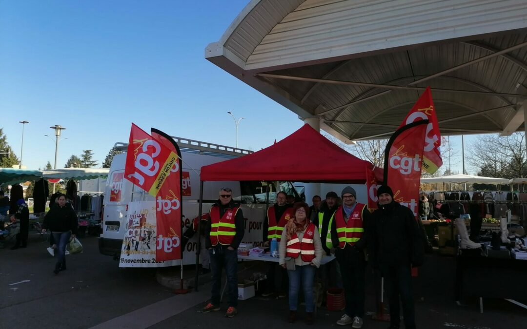 23 novembre 2023, Chalon-sur-Saône, avant-dernière étape de la campagne syndicalisation et renforcement