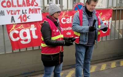 19 décembre 2023 : les agents de la CPAM 71 et des organismes sociaux mobilisés à Mâcon