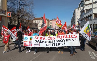 Retour en images sur la manifestation du 19 mars 2024 des 3 Fonctions Publiques à Chalon sur Saône