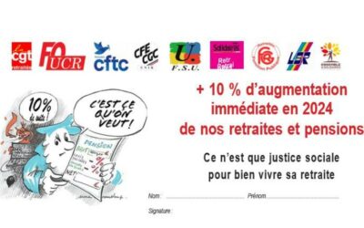 26 mars dans toute la France,  journée unitaire de mobilisation des retraités