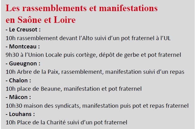 Le 1er mai en Saône et Loire Tract UD CGT 71