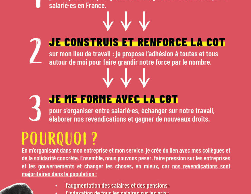 Le syndicalisme est d’utilité publique : AVEC LA CGT JE ME DÉFENDS