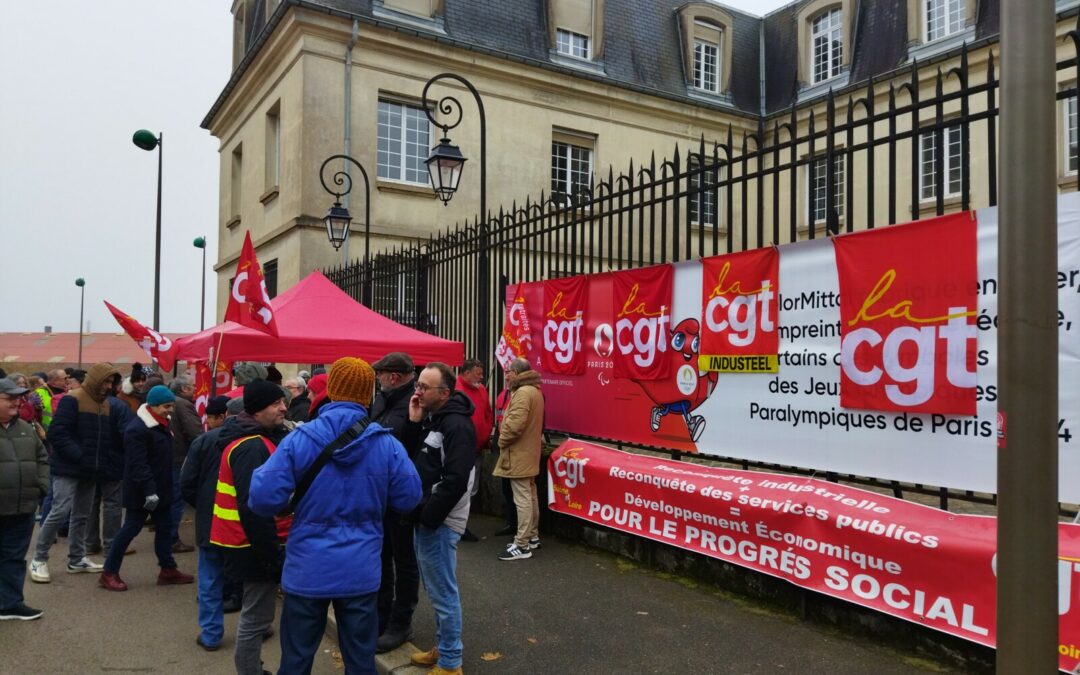 12/12/2024 RETOUR EN IMAGES SUR LA MOBILISATION DEVANT INDUSTEEL AU CREUSOT