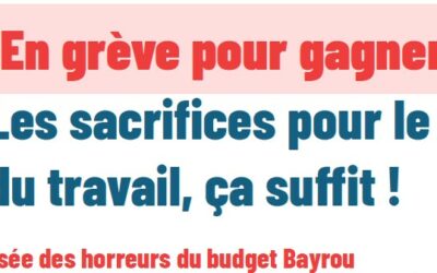 Tract CGT     Enterrons le musée des horreurs du budget Bayrou