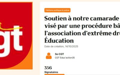 Soutien à notre camarade Pierre C. visé par une procédure bâillon de l’association d’extrême droite SOS Éducation