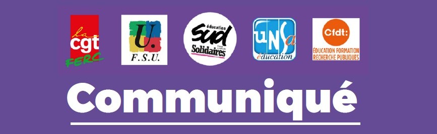 Communiqué intersyndical – 25 novembre, journée internationale de lutte contre les violences à l’égard des femmes