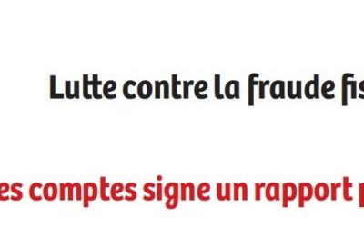 Lutte contre la fraude fiscale : la Cour des Comptes signe un rapport pour Noël