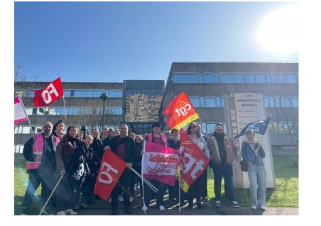 Retour sur l&rsquo;action Finances Publiques devant la Cité Administrative à Mâcon