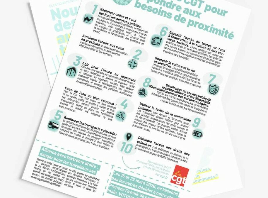 Nous voulons des communes au service de toutes et tous !