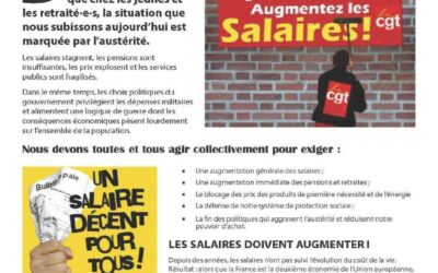 Tract UD CGT 71 : Pour les salaires, Contre la vie chère…