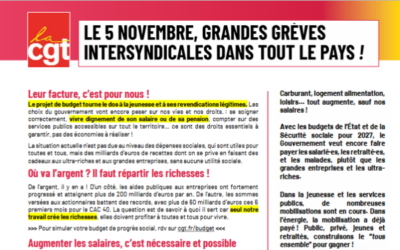 5 novembre 2026, Toutes et Tous : en grève ET en manifestation